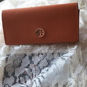 Tory Burch Orange Eye Glass Case